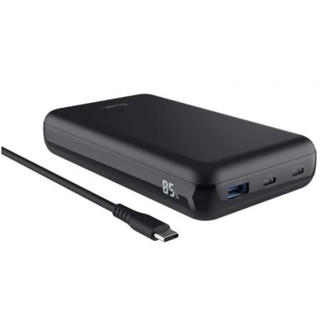 Batería Externa-Powerbank Trust Laro 20000mAh- 100W- Compatible con Portátiles