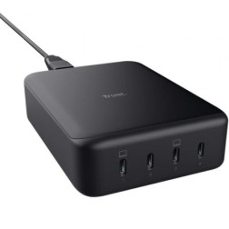 Cargador de Sobremesa Trust Maxo- 4xUSB Tipo-C- 240W- Compatible con Portátiles