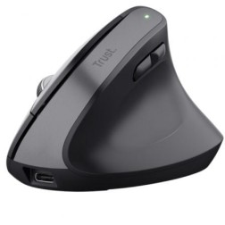 Ratón Ergonómico Inalámbrico por Bluetooth Trust Bayo+- Batería Recargable- Hasta 2400 DPI