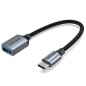 Cable USB 2-0 Tipo-C Vention CCXHB- USB Tipo-C Macho - USB Hembra- 15cm