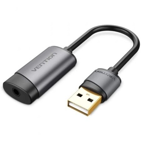 Tarjeta de Sonido Vention CDJHB- USB Macho - Jack 3-5 Hembra