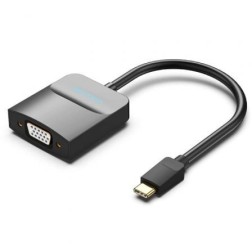 Adaptador USB Tipo-C Vention TDDBB- USB Tipo-C Macho - VGA Hembra