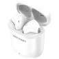 Auriculares Bluetooth Vention NBGW0 con estuche de carga- Autonomía 7h- Blancos