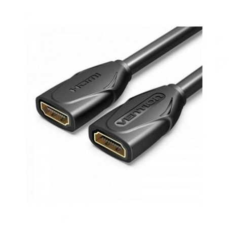 Cable Alargador HDMI Vention AAXBD- HDMI Hembra - HDMI Hembra- 50cm- Negro