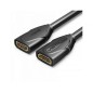 Cable Alargador HDMI Vention AAXBD- HDMI Hembra - HDMI Hembra- 50cm- Negro