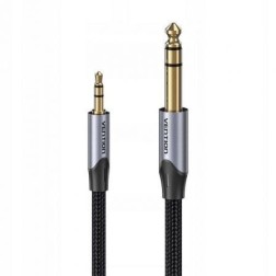 Cable Estéreo Vention BAUHJ- Jack 3-5 Macho - Jack 6-3 Macho- 5m- Gris