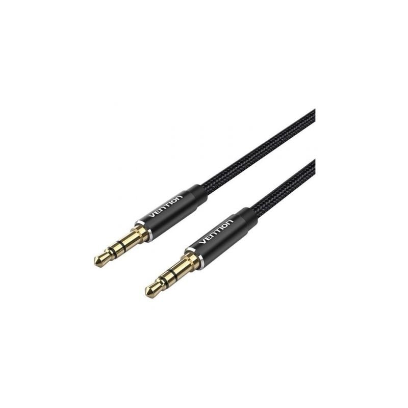 Cable Estéreo Vention BAWBG- Jack 3-5 Macho - Jack 3-5 Macho- 1-5m- Negro