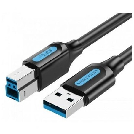 Cable USB 3-0 Vention COOBF- USB Tipo-B Macho - USB Macho- 5Gbps- 1m- Negro