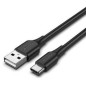 Cable USB 2-0 Tipo-C Vention CTHBI- USB Tipo-C Macho - USB Macho- Hasta 60W- 480Mbps- 3m- Negro