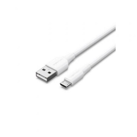 Cable USB 2-0 Vention CTIWF- USB Macho - MicroUSB Macho- 1m- Blanco