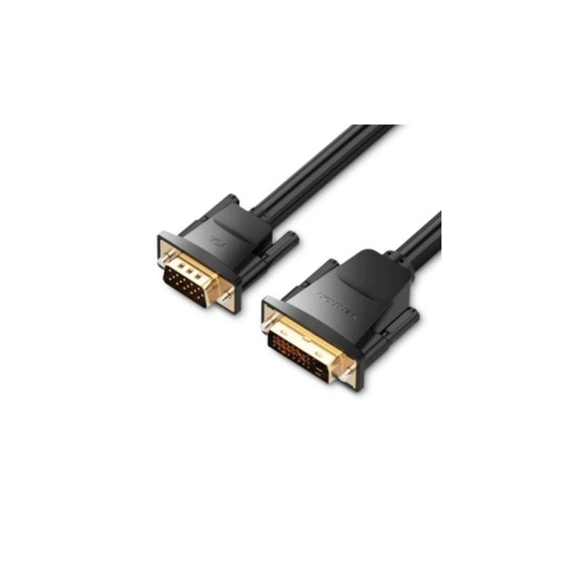 Cable Conversor Vention EABBF- DVI Macho - VGA Macho- 1m- Negro