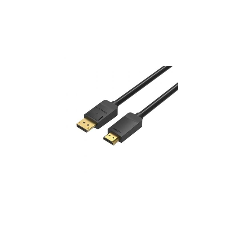 Cable Conversor Vention HADBG- Displayport Macho - HDMI Macho- 1-5m- Negro