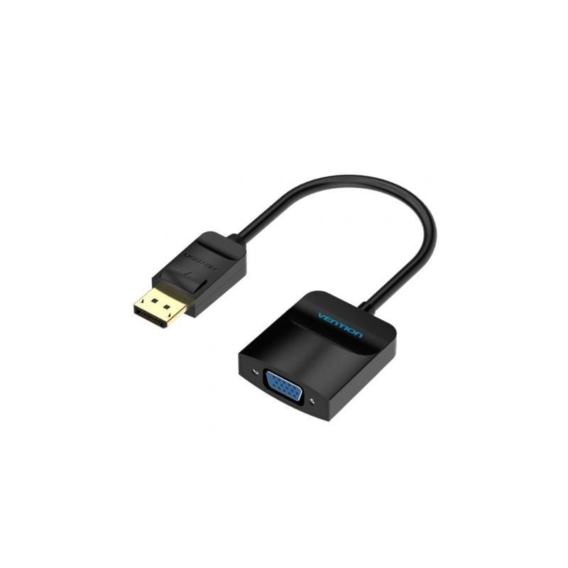 Conversor Vention HBFBB- DisplayPort Macho - VGA Hembra- 15cm- Negro