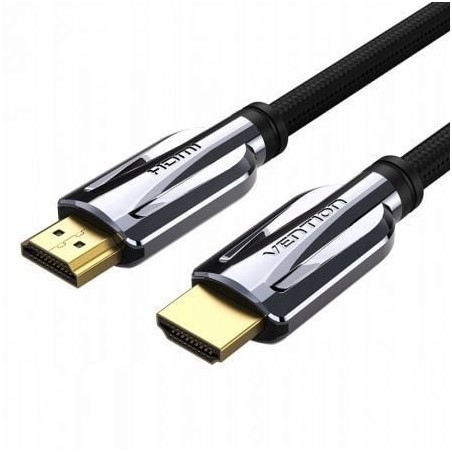 Cable HDMI 2-1 8K Vention AALBH- HDMI Macho - HDMI Macho- 2m- Gris y Negro