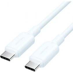 Cable USB 2-0 Tipo-C 3A Vention TRCSF- USB Tipo-C Macho - USB Tipo-C Macho- Hasta 60W- 480Mbps- 1m- Azul