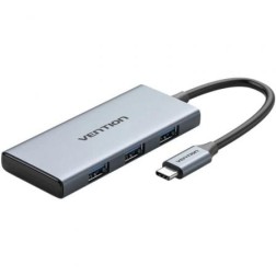 Docking USB Tipo-C Vention TOOHB- 1xHDMI- 3xUSB- 1xLector Tarjetas SD y MicroSD- Gris