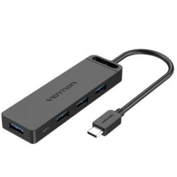 Hub USB Tipo-C Vention TGKBD- 4xUSB- 1xMicroUSB PD- 50cm