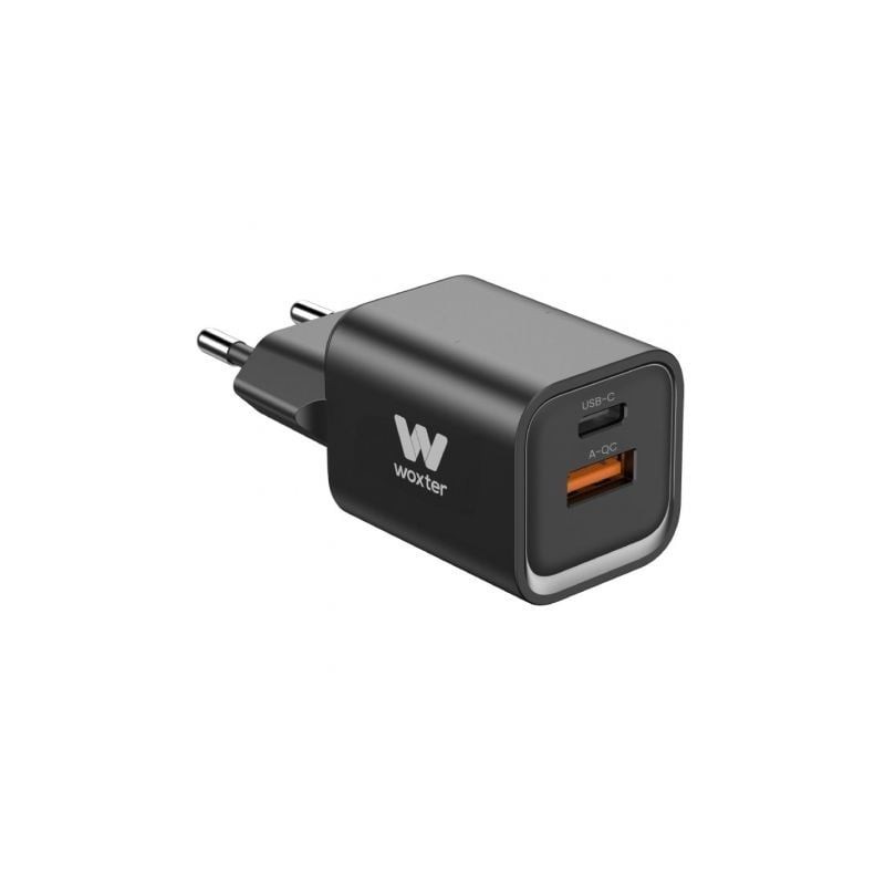 Cargador Compacto Woxter PE26-174- 1xUSB Tipo-C- 1xUSB- 35W