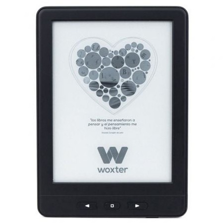 Libro Electrónico Ebook Woxter Scriba Paperlight TP- 6" tactil retroiluminado Tinta Electrónica- Negro