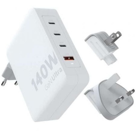 Cargador de Pared Universal Xtorm XVC2140- 3xUSB Tipo-C- 1xUSB + Cable USB Tipo-C- 140W