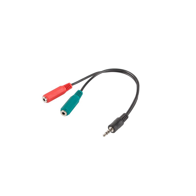 Adaptador lanberg minijack 3-5mm m 4pin