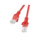 Latiguillo lanberg cat-6 utp 1m rojo