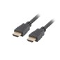 CABLE HDMI LANBERG MACHO-MACHO V1-4 ALTA VELOCIDAD 0-5M NEGRO