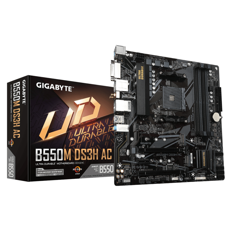 Placa base gigabyte b550m ds3h ac