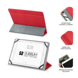 Funda Subblim Freecam para Tablets de 10-1"-11"- Roja