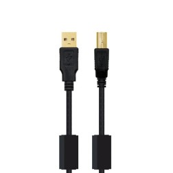 Cable ferrita usb(a) 2-0 a usb(b)