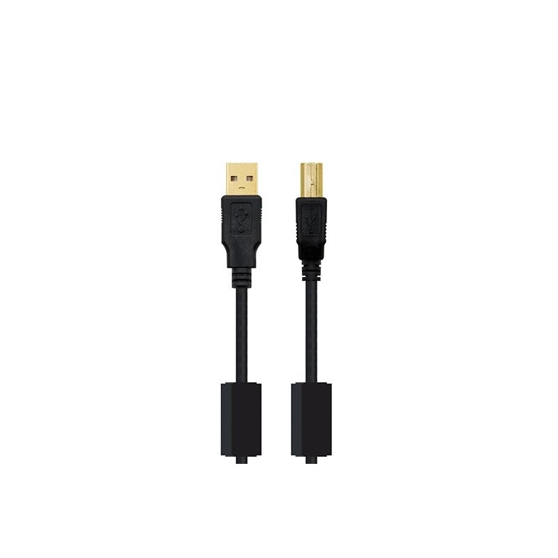 Cable ferrita usb(a) 2-0 a usb(b)