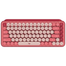 Teclado logitech pop keys heartbreaker rosa