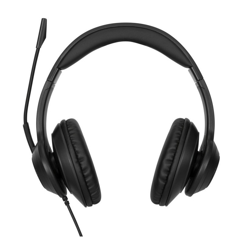 Auriculares stereo targus alambrico negro usb