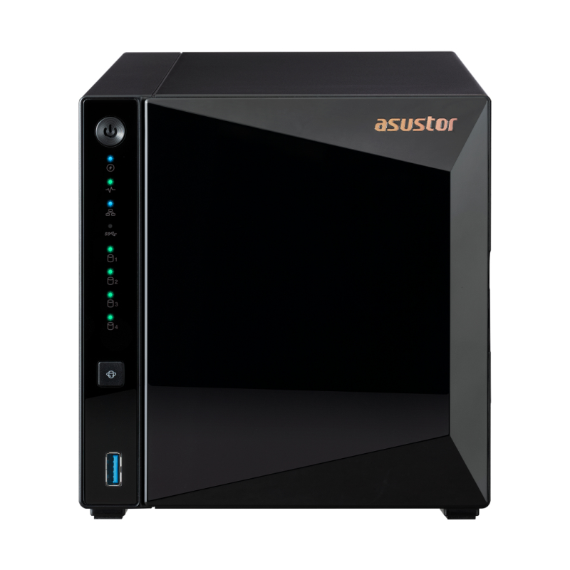 NAS ASUSTOR TOWER 4 BAY QUAD-CORE 1-4GHZ 2GB DDR4 2-5GBE X1 USB3-2