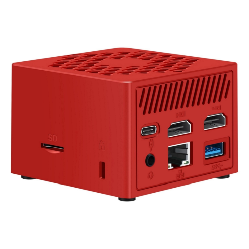 MINIPC LEOTEC INTEL N100 12GB 256GB M-2 WIN11 PRO PRE-INSTAL ROJO