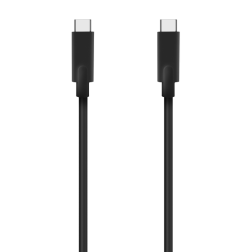 Cable USB 3-2 Tipo-C Aisens A107-0706 5GBPS 3A 60W- USB Tipo-C Macho - USB Tipo-C Macho- 4m- Negro