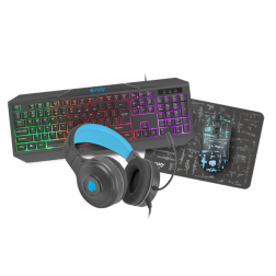 PACK GAMING 4 EN 1 FURY THUNDERSTREAK TECLADO+RATON+AURICULAR+ALFOMBRILLA