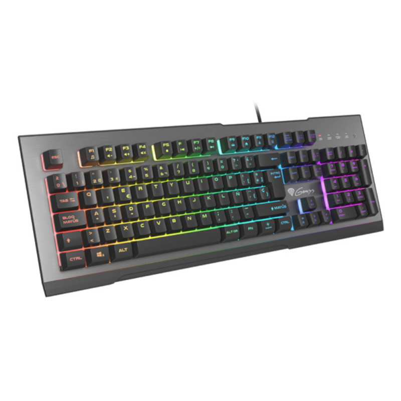 TECLADO GAMING GENESIS RHOD 500 RGB RETROILUMINADO ALUMINIO