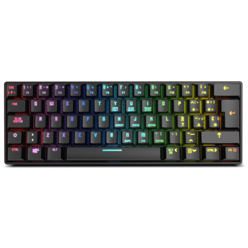 TECLADO MINI KROM GAMING KLUSTER RGB WIRELESS