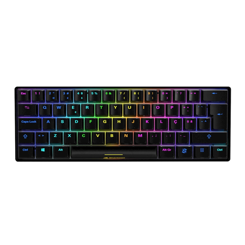 TECLADO GAMINGSHARKOON SKILLER SGK50 S4 KAILH RED ES NEGRO