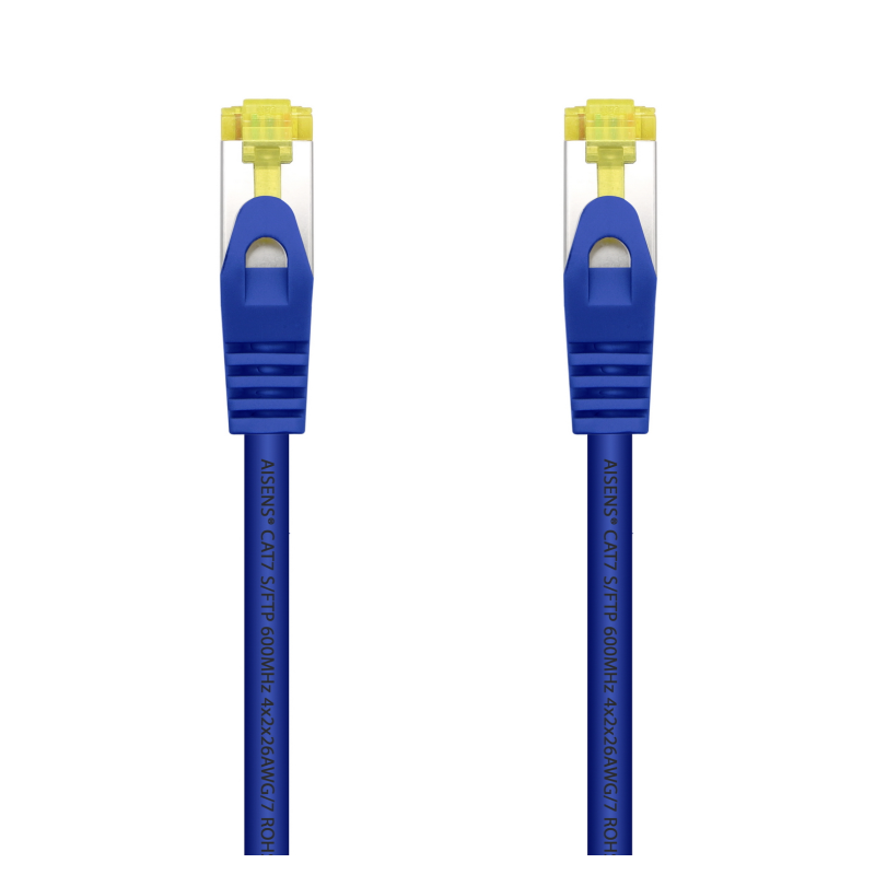 Cable de Red RJ45 SFTP Aisens A146-0476 Cat-7- 25cm- Azul