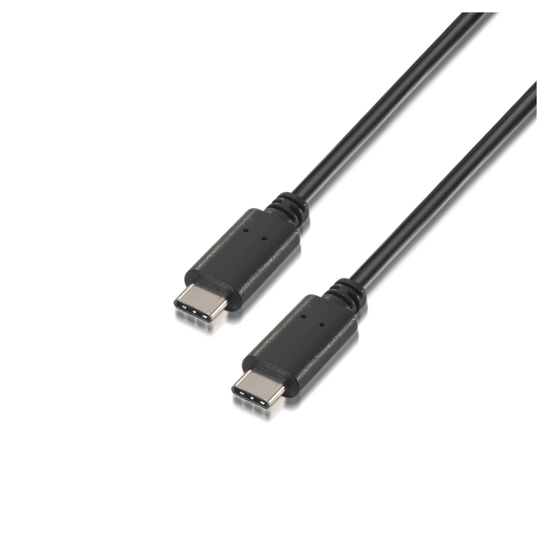 AISENS CABLE USB 2-0 3A TIPO USB-C M-USB-C M NEGRO 0-5M