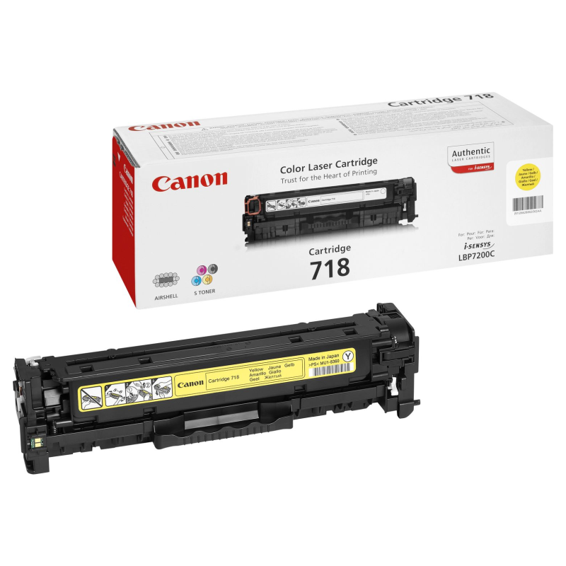 TONER ORIGINAL CANON N718A- AMARILLO