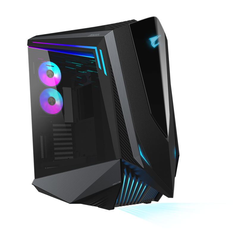 CAJA GAMING GIGABYTE AC700G ATX 4XUSB3-0 1XUSBC LATERAL CRISTAL S-F RGB