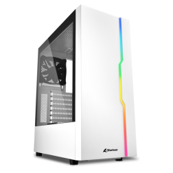 CAJA SHARKOON RGB SLIDER ATX 2XUSB3-0 2XUSB2-0 SIN FUENTE BLANCO