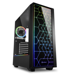 CAJA SHARKOON RGB LIT 100 ATX NEGRO