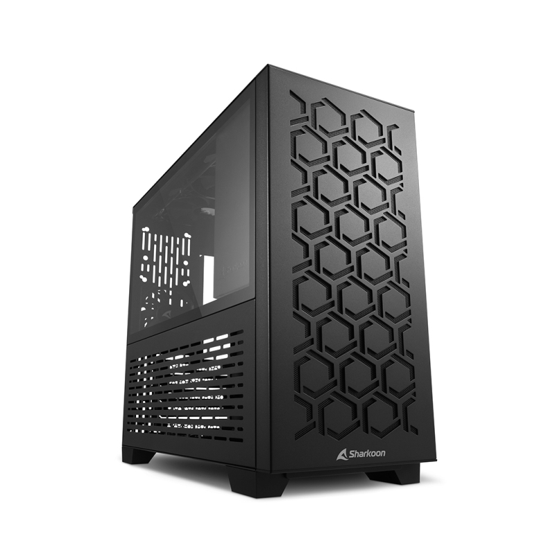 CAJA SHARKOON MS-Y1000 MATX 2XUSB3-0 SIN FUENTE NEGRO