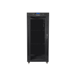 ARMARIO LANBERG RACK 19" 22U 800X1000 FLAT PACK NEGRO PUERTA CRISTAL CON LCD