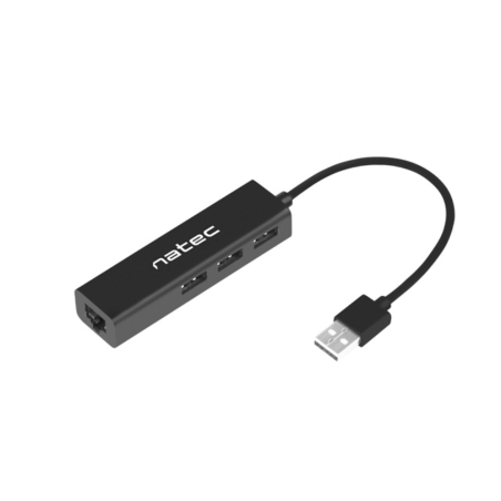 ADAPTADOR NATEC DRAGONFLY USB 2-0 A RJ45 GIGABIT CON 3XUSB 2-0