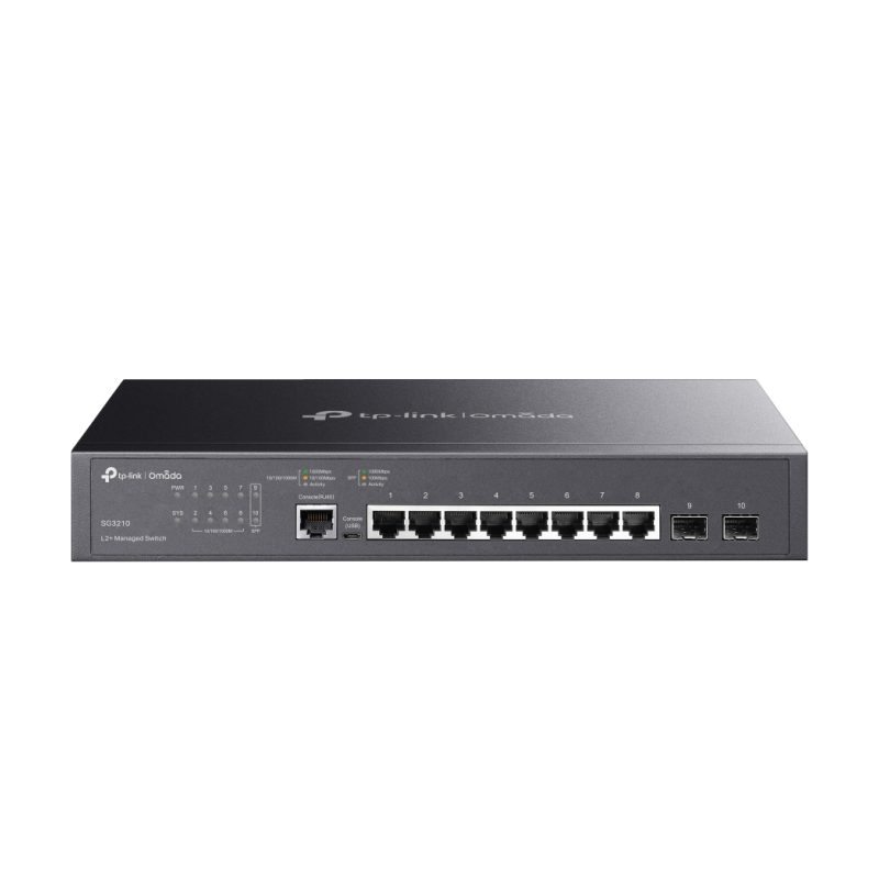 SWITCH TP LINK OMADA TL-SG3210 - L2, 8x1G, 2xSFP